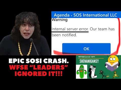 The SOSi App CRASHED: WFSE And L&I Silent.