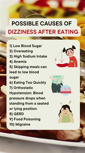 Why Do You Feel Dizzy After Meals?⚠️Don’t Ignore This!#healthylifestyle#bodysignals #shorts#ytshorts