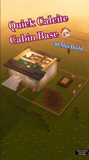 Must-Build Calcite Cabin 🏠 - Minecraft Builds