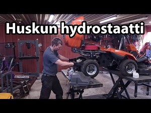 Husqvarna Rider hydrostaattiöljyn vaihto ja teräpukin kasaus osa 2