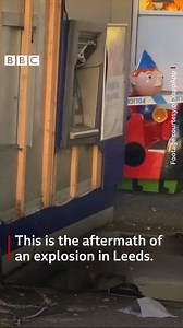 This is the aftermath of a Tesco where masked men blew up a cash machine overnight. Read more here: https://bbc.in/2MIfhoZ | BBC Yorkshire