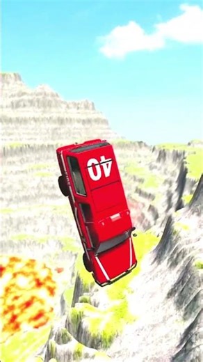 Off-Road SUV Falls into Boiling Lava! Extreme Crash 🔥