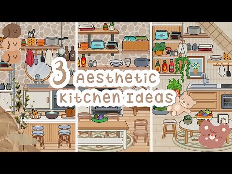 3 AESTHETIC KITCHEN IDEAS 🧺🍽🥓 | Toca Boca | Toca Life World 🏰🧺