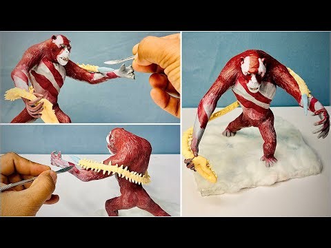 I Made KING SKAR from Godzilla x Kong with Polymer Clay! 🦖🔥