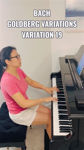 J. S. Bach - Goldberg Variations - Variation 19 #bach #pianopractice #piano