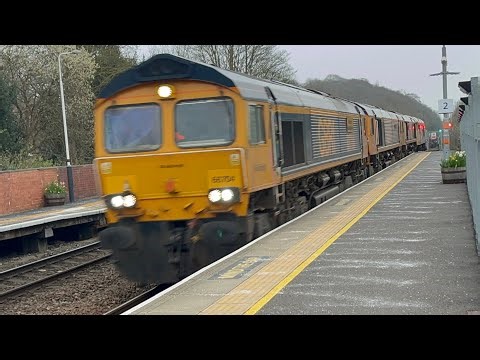 Double, double header 66704, 66775, 66726 & 69002 6D80 17;48 115L Lea Road 22/3/2026