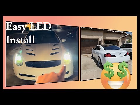 G35 LED headlight conversion easy