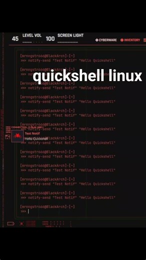 quickshell linux #blackarch