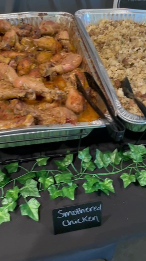 We have been BUSY 😅 private party catering for a sweet 16 for 150 people! Message me for all catering inquiries in the DFW area! ✨ Menu: smothered baked chicken, dirty rice, my VIRAL southern style green beans, chicken gumbo & white rice, garden salad, Hawaiian rolls, and the birthday girl’s signature sweet and sour drink. #catering #dfwcatering #dallascatering #trendingaudio #sunday #sundaydinner #soulfood #soul #food #foodie #foodporn #recipe #recipes #tutorial #viral #reelsinstagram #reels #