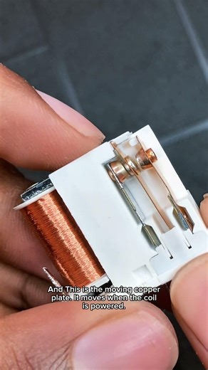 Electromagnetic relay #electroniccomponents #diyprojects