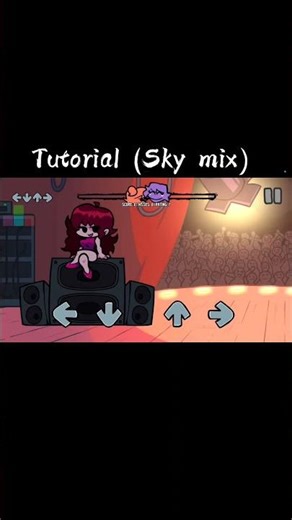 Tutorial (Sky mix) #fnf #skyreborn #sky #fridaynightfunkinsong #tutorial #1k #undertale
