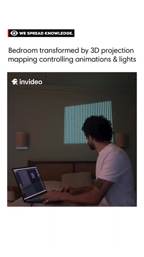 We Spread Knowledge on Instagram: "Imagine stepping into your bedroom and seeing holographic hands toss glowing balls across the walls—without any sci-fi equipment. 3D artist Zak Shineman achieved this by combining projection mapping, Unreal Engine animations, and consumer-friendly tools like Philips Hue bulbs and MadMapper. The result is an immersive visual experience that blurs the line between reality and digital illusion. This project demonstrates how accessible technology can transform ever
