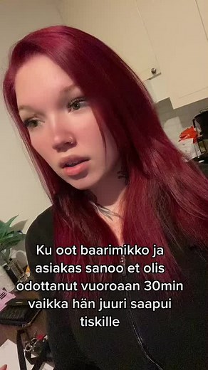 Valehtelisin jos väittäisin et näin ei olisi käynyt… #bartender #fy #fry #suomitiktok #redhead #finnish #tattooed #tattoos
