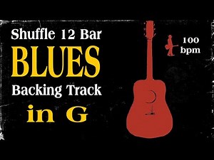 Shuffle 12 Bar Blues Guitar Backing Track in G