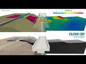 Wave Forces Acting on a Walkway and Flood Wall | FLOW-3D HYDRO