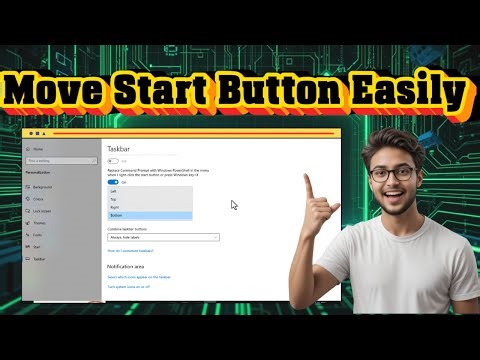 How To Move Start Button In Windows 10 | Taskbar Customization (2026)