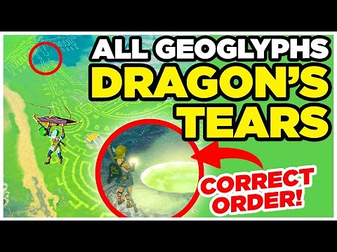 All DRAGON'S TEARS Geoglyphs In Correct Order - Zelda Tears Of The Kingdom