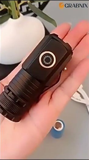 🔦 USB Rechargeable LED Flashlight – Mini Portable Torch with Clip & Magnetic Base🔖 SKU:8628#grabnix
