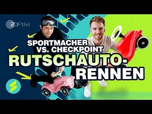 Sportmacher versus Checkpoint beim Rutschautorennen - Die Sportmacher | ZDFtivi