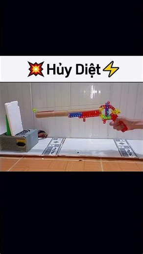 Testing a prototype of a super-powerful modified gun.