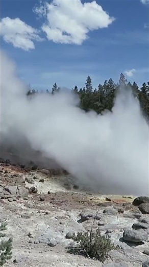 Yellowstone: the first national park, on a live volcano #Shorts