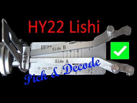 (465) HY22 Lishi Picking & Decoding Kia High Security Lock