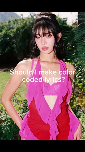 Should I make color coded lyrics?