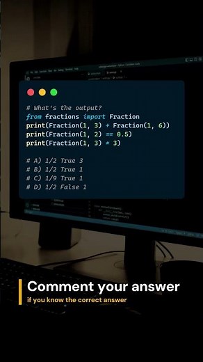 Python Fractions Module – Test Your Math Skills! 🔢