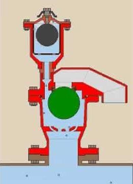 Animation: A.R.I. D015-D016-D100 Combination Air Valves in operation