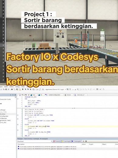 Sistem Sortir Otomatis Berdasarkan Ketinggian