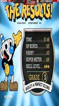 Cuphead Expert S Rank! Ribby and Croaks (Perfect Run No Damage)