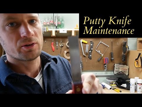 Remove Rust and Maintain Carbon Steel Putty or Joint Knives