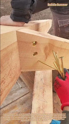 Fixation structurelle : fixation d'une charpente en bois à l'aide de vis à usage intensif