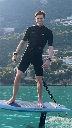 White Slice | Windsurfing + Wing Foiling on Instagram: "Something new from @duotone.foiling is on the way! I was able to try out this innovative foiling system in Vass. Even without waves to surf it was a lot of fun riding around, the board is so lightweight and responsive compared to traditional Efoils or foil assists. Stay tuned for a full review!! 📸: @elinaonthewater @rubenouli @surfschoolvasiliki . . . . . #foiling #loyaltothefoil #foiltheworld #efoiling #foilassist #foilsurf #foilboard"