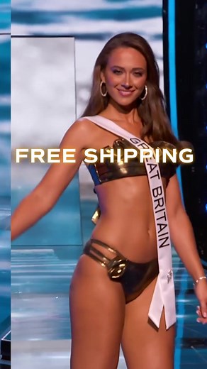 A holiday gift from us to you 🎁 Enjoy FREE SHIPPING on every item in our shop, including the dazzling Miss Universe by Rubin Singer swimwear seen on stage at the 72nd MISS UNIVERSE Competition! Head to shop.missuniverse.com now! #holidayshopping #giftideas #shopify #shop #swimsuits #swimsuitshopping #gift