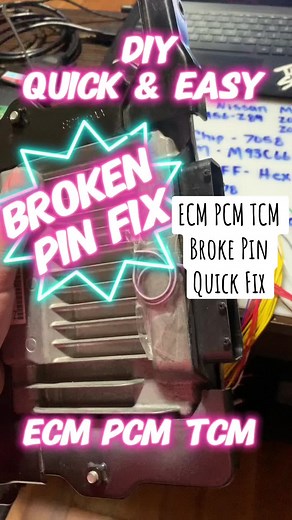 ECM PCM TCM Broke Pin Quick Fix