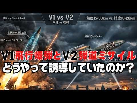 【誘導システムから見た】V1飛行爆弾とV2弾道ミサイル
