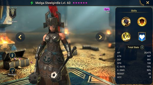 Melga Steelgirdle - HellHades - Raid Shadow Legends