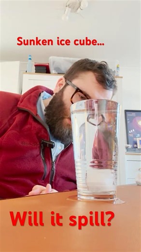 Now, I've frozen some nails inside of an ice cube...