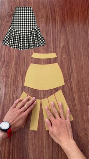 How to create a simple, elegant skirt pattern #diy #sewing #sewingtutorial #fashion