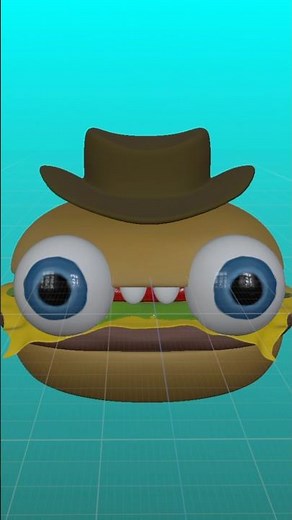 3d modeling a burger blob 🍔