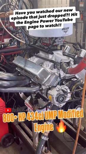 Engine Power on Instagram: "NEW EPISODE ALERT! We built this rowdy 434ci 13-degree race engine with the students from the @unohmotorsportsteam at the @unoh_edu campus and the full build and dyno session is LIVE NOW on the @enginepowertv YouTube channel! This was a top tier build with a @pbmersonworld Motown II block, @scatcrankshafts Forged Superlight crank, @theoriginalfluidampr damper, custom D.S.S. Racing pistons, @total.seal Gas-Ported Rings, @compcamsofficial custom ground camshaft, @jesel_