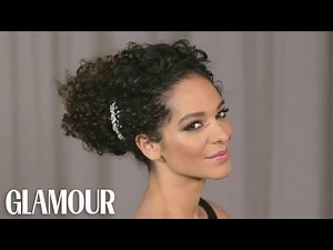 How to Do a Curly Updo in 5 Minutes or Less—Glamour’s Hey Hair Genius