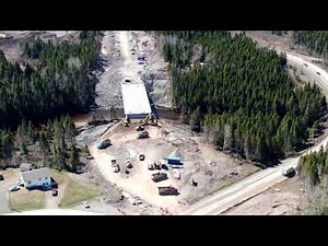 Nouveau tracé de la 132 Pabos Mills Gaspesie Quebec/ DJI Mavic 2 Zoom /24 /05 /2919