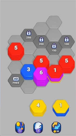hexa tile sort puzzle #games #gaming #shorts