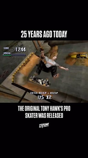 23punk on Instagram: "September 29, 1999 - The original Tony Hawk’s Pro Skater was released exactly 25 years ago today #tonyhawk #sk8 #skateordie #punkrock #skatepunk"