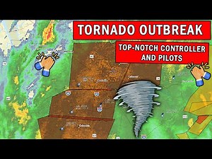 Massive Tornado Outbreak at Nashville | IMPRESSIVE CONTROLLER AND PILOTS!