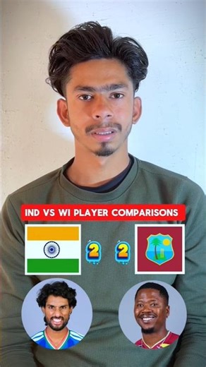 IND vs WI Player Comparisons #explore #cricketshorts #content #cricket #shortvideo #shorts #sports