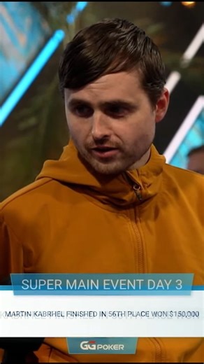 World Series Of Poker | IT ENDS LIKE THAT?! Polarizing figure @martinkabrhel is out of the Super Main here in the Bahamas. Watch as Martin gives his thoughts to... | Instagram
