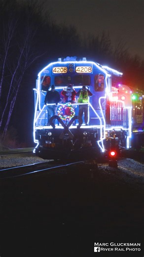 River Rail Photo on Instagram: "YouTube Video: https://youtu.be/x__f9LurjEs Conrail North Jersey's Santa Train 2025 with Jingle Bells (Port Reading, NJ) The Conrail Shared Assets (CSAO) North Jersey Santa Train returned on Saturday, December 20, 2025. This year, CSAO "Santa 1/OI-85" was led by New Jersey Transit (NJTR) 4208 (GP40PH-2B, ex-Conrail 3191, née-PC 3191, GP40, 10/1968), which was on loan to CSAO for this event. Although it was built for freight service as a GP40-2, it found its way in